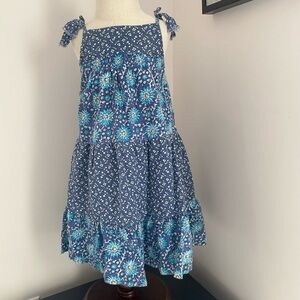 Baby GAP Bohemian-style Tiered Blue Floral Dress